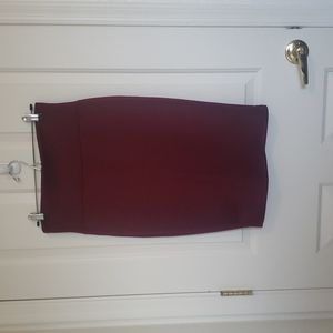 Pencil Maroon stretch skirt